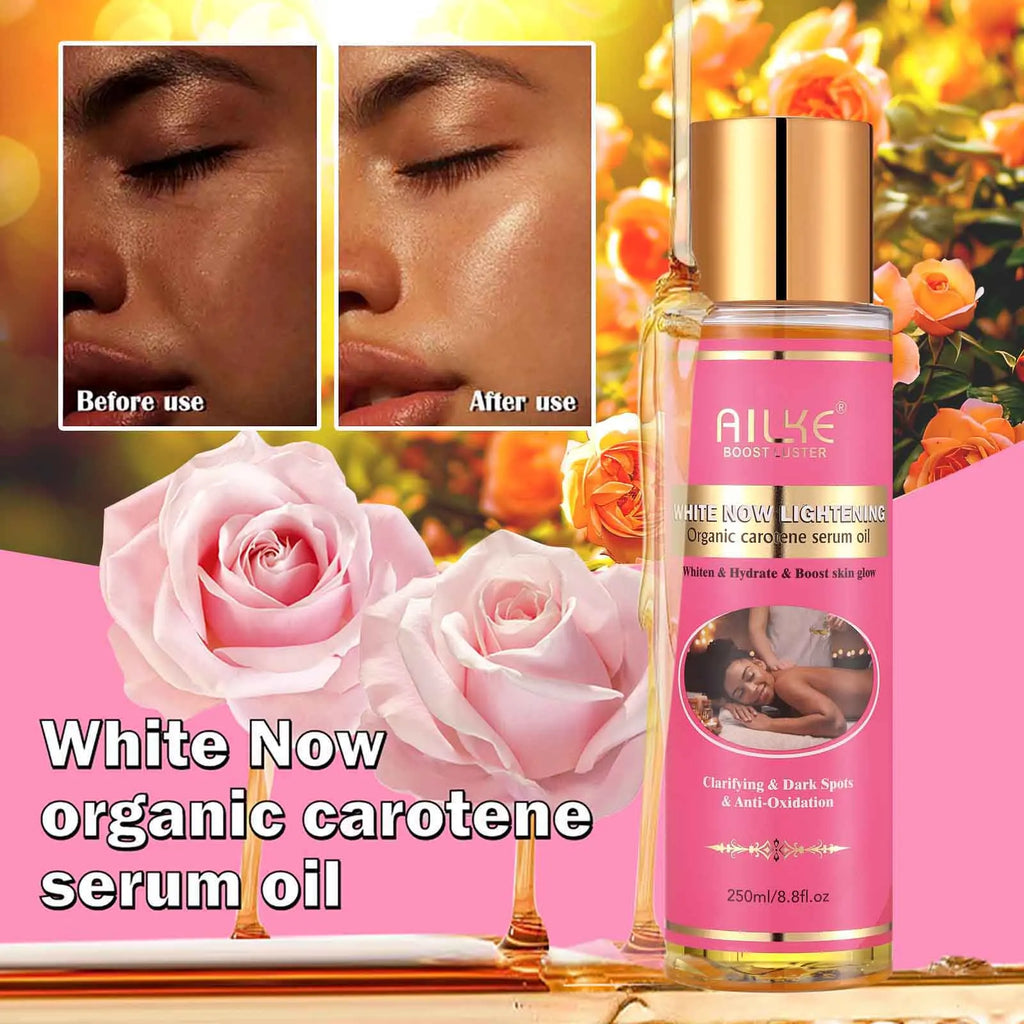 AILKE Natural Skin Brightening Set, Clean Darkness, Acne, Stains, Moisturize, Lightening, Smooth, Improve Rough and Dry Skin