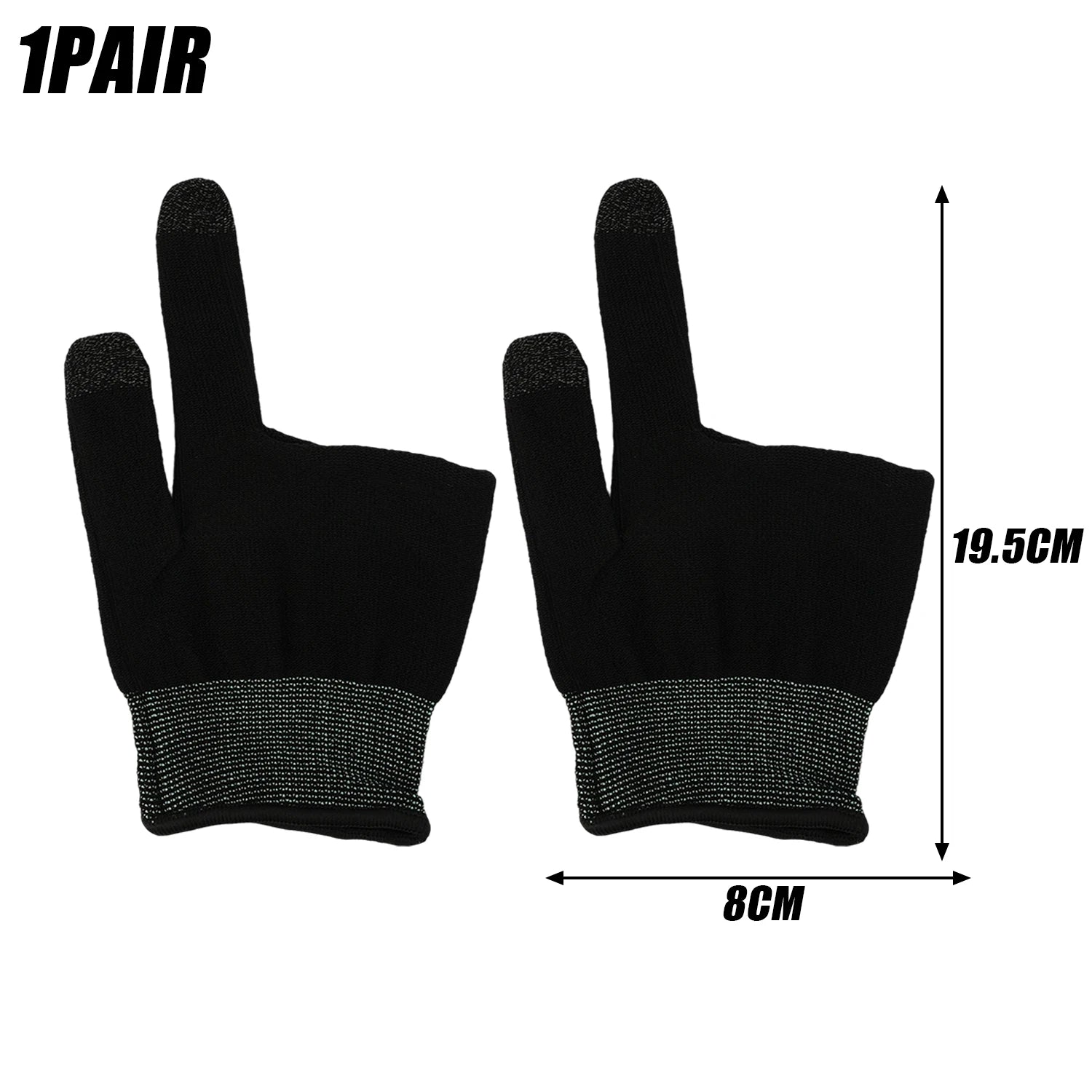 Sweat-Proof Game Gloves Luminous Finger Sleeve Breathable Finger Cots Cover Sensitive Mobile Touch Glove for PUBG Phone Games Exploring 3C Store