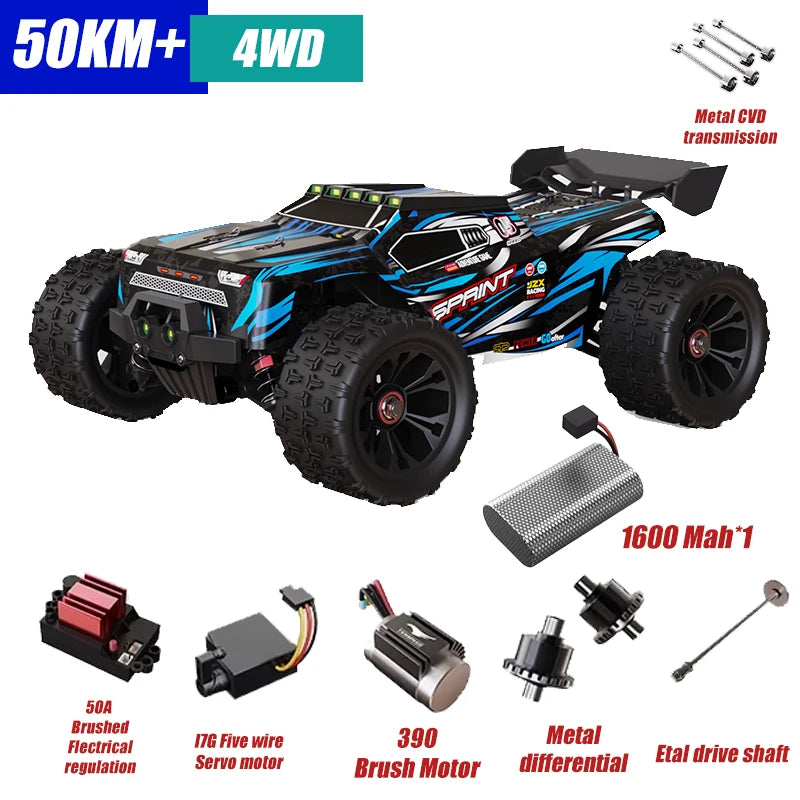 1:16 RC Cars 85KM/H Or 50KM/H 4WD RC Car High Speed Drift Monster 4x4 Truck for Kids vs Wltoys 124017 3s Battery vs SG116 MAX DIEN Official Store