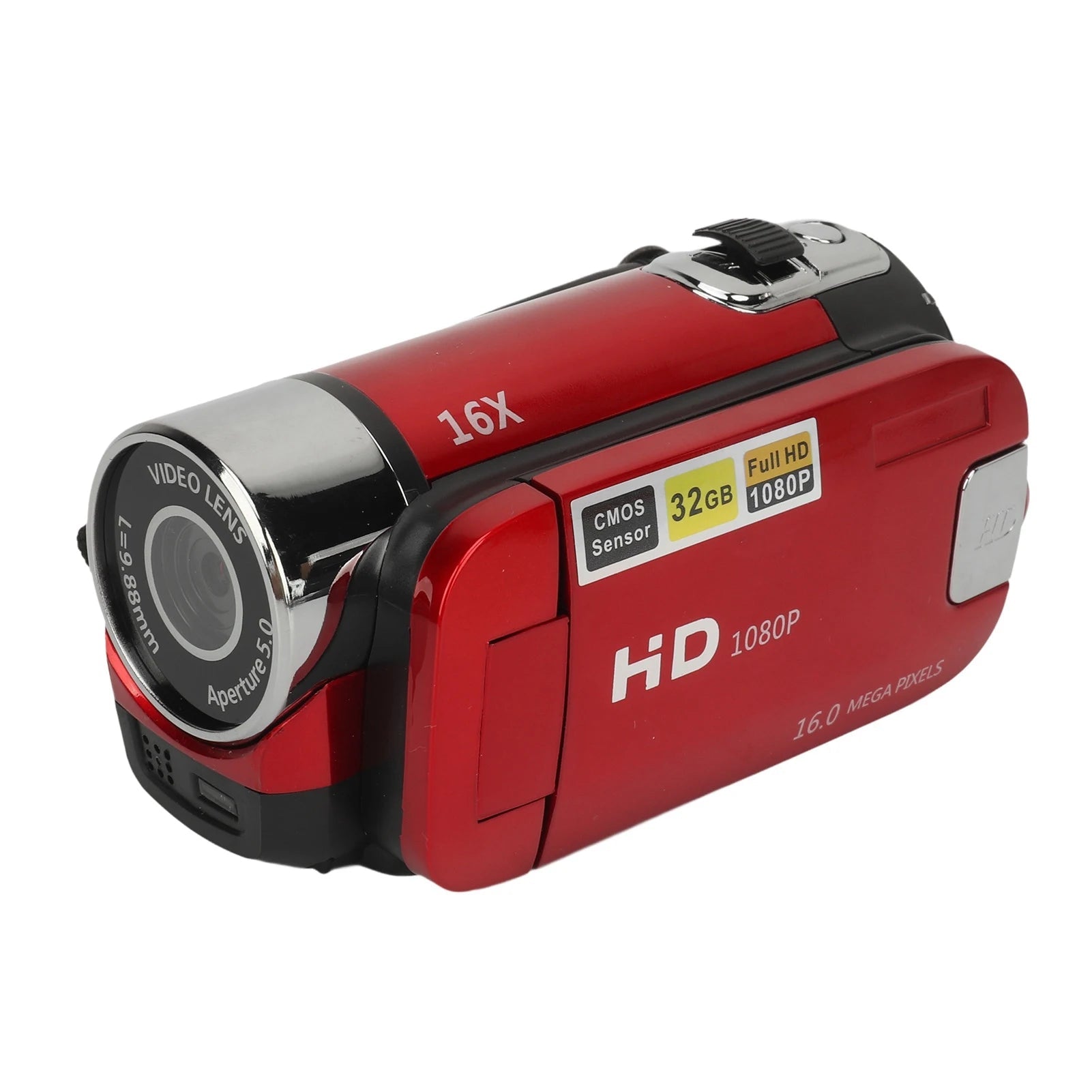 D90 1080P 16MP Digital Camera 2.4 Inch Rotatable Screen Camcorder 16X Zoom HD Video Recorder with Fill Light new Shop1103677655 Store