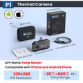 Thermal Camera P1 IOS& Android Phone 320*240 X³IR Resolution Infrared Thermal Imaging Camera Air Conditioning HVAC Inspection Thermal Master Factory Store