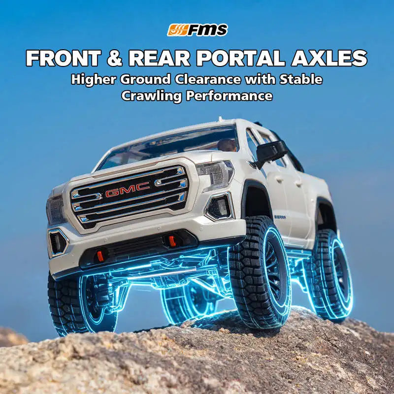 FMS 1:18 FCX18S GMC Sierra S Rc Car Brushless 4WD High Speed Off-road Vehicle All-metal Chassis RTR FMS FCX18-S Toys Gifts Global Remote Control Toy All Range Store