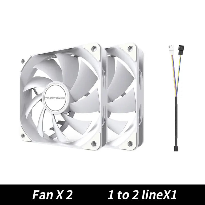 TEUCER PC Computer Case Fan PWM 4 Pin 120mm Silent 12CM Fan CPU Cooler Cooling Fan Cooling Radiator Fan 12V Adjust Fan Speed TEUCER Online Store