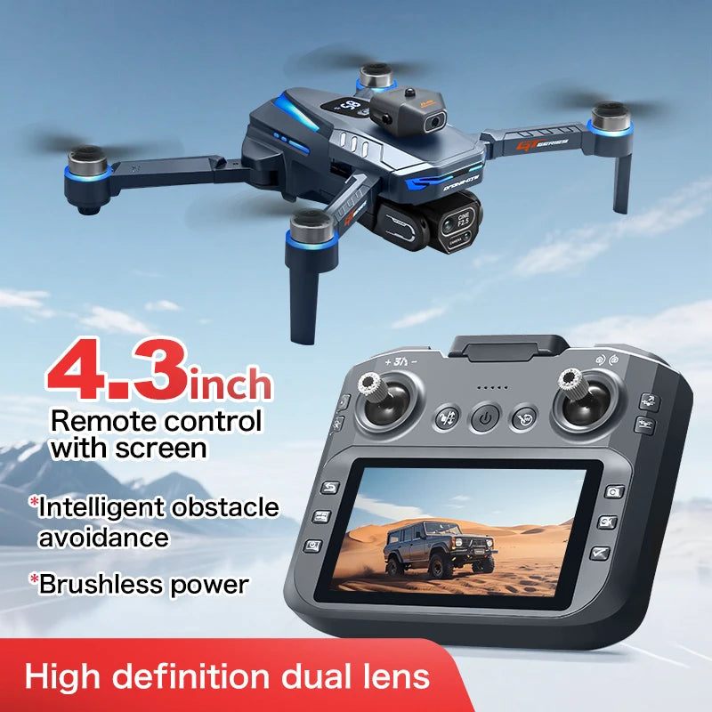 GT8 Drone 4K Professional 8K Camera Aerial FPV Avoiding Obstacle with Large Screen Remote Control Folding RC Dron Longsheng Store Store