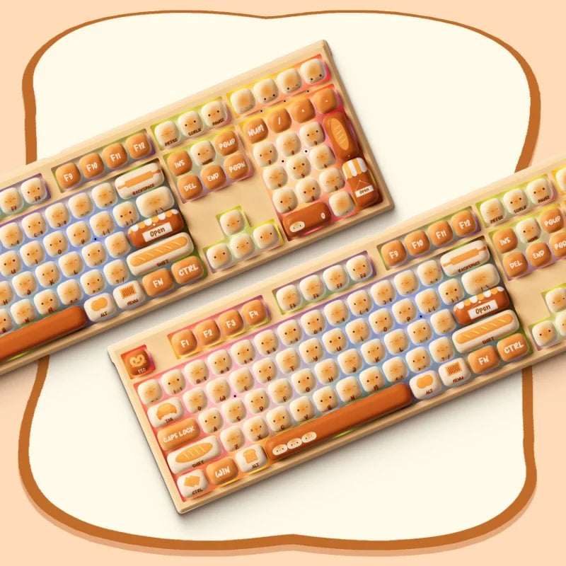 Akko MonsGeek MG108B Bun Wonderland Wireless Mechanical Keyboard MOG Profile RGB 108 Keys Full Size Hot Swap USB / 2.4G / BT 5.0 AKKO Official Store
