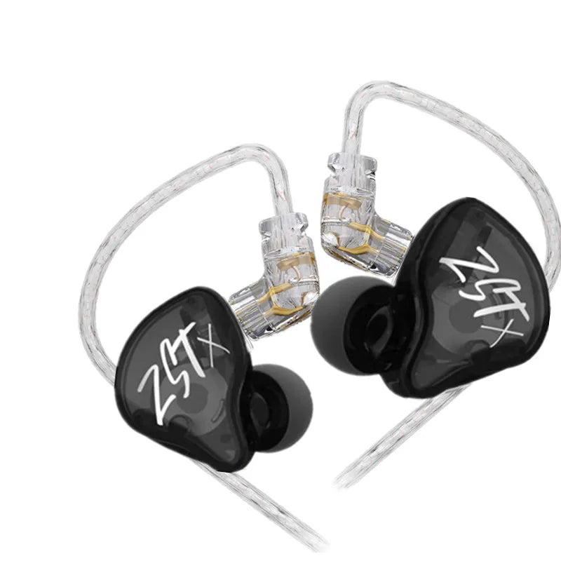 KZ ZST X 1BA 1DD Hybrid technology HIFI In Ear Earphones Bass Earbud Sport Noise Cancelling Headset KZ ZSN pro ZSX ZS10 pro C12 SA-Audio Store