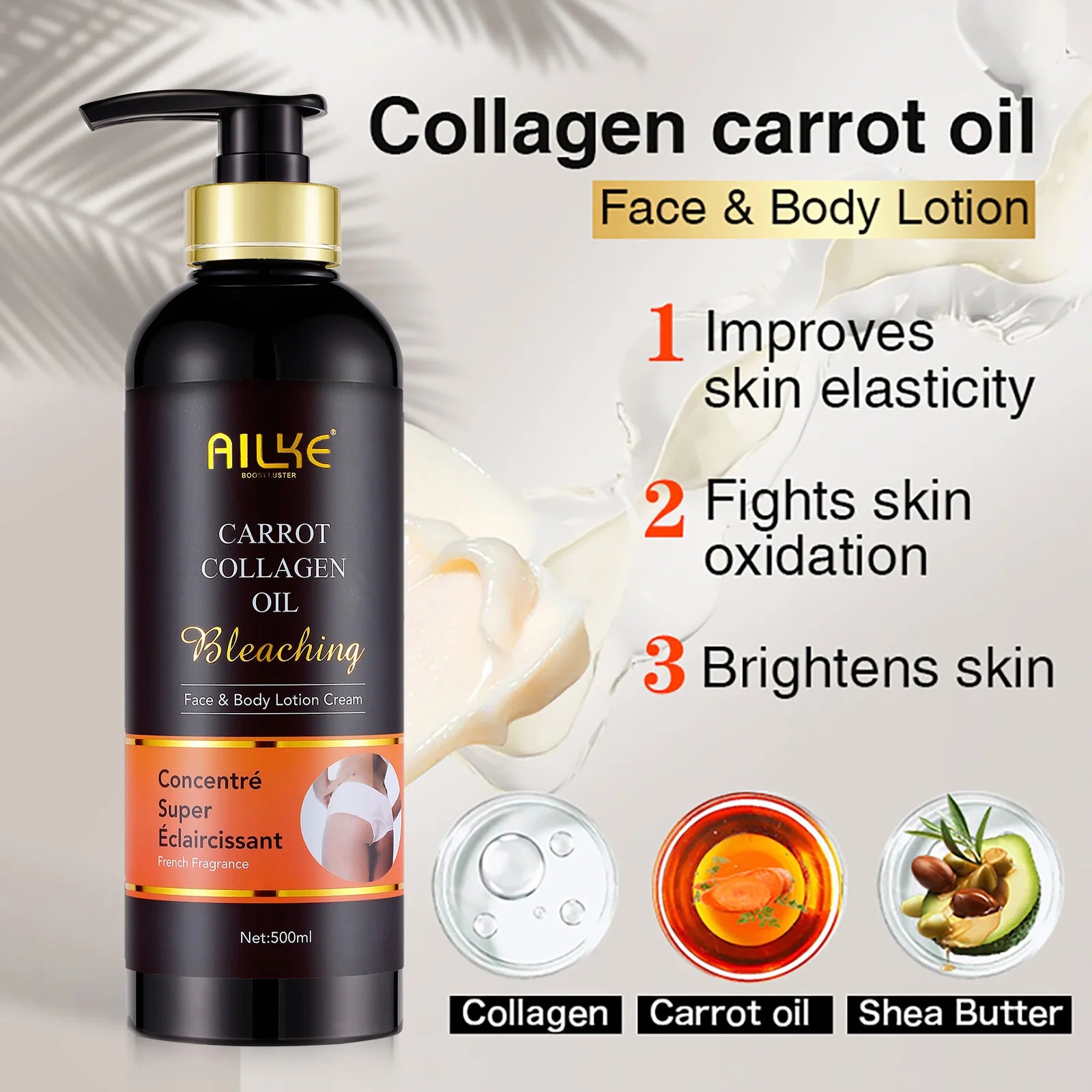 AILKE Collagen 5 in 1 Skin Care Kit, Restore Skin Elasticity, Smooth Skin, Brighten, Even Skin Tone, For Face And Body Use Set AILKE Store