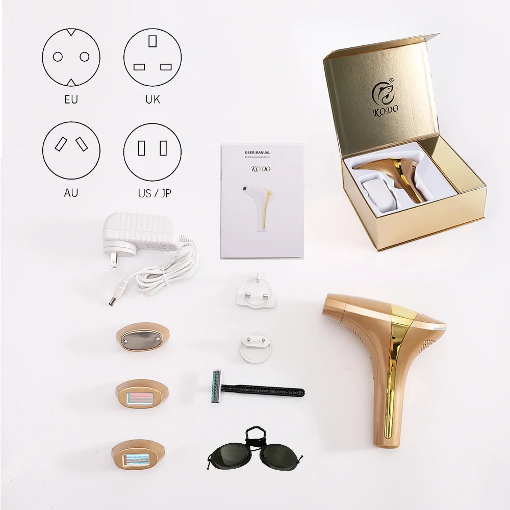 KODO 2026 High-end customization ice Laser Hair removal Laser Epilator Permanent IPL Painless Photoepilator 4 in 1 face and body KODO Official Store