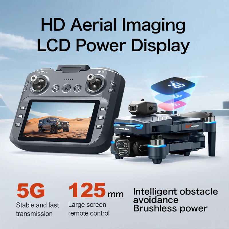 GT8 Drone 4K Professional 8K Camera Aerial FPV Avoiding Obstacle with Large Screen Remote Control Folding RC Dron Longsheng Store Store