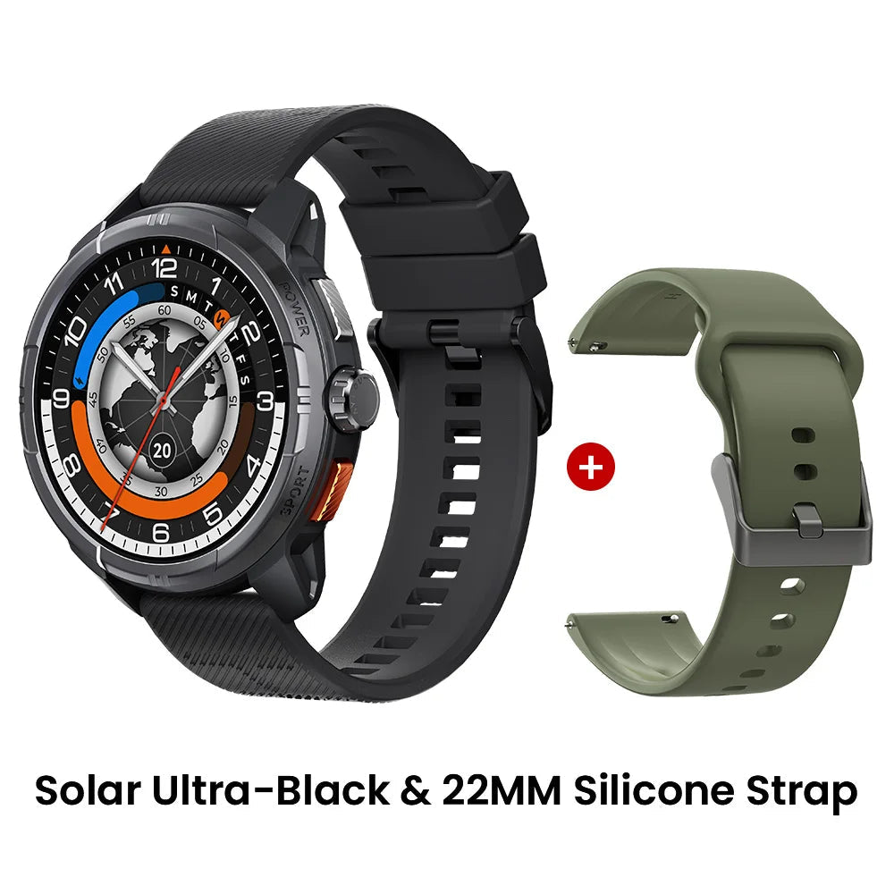 HAYLOU Solar Ultra GPS Smartwatch 1.6” AMOLED Display 5ATM Waterproof Built-in GPS Bluetooth Phone Calls Sports Smart Watch Haylou Official Store