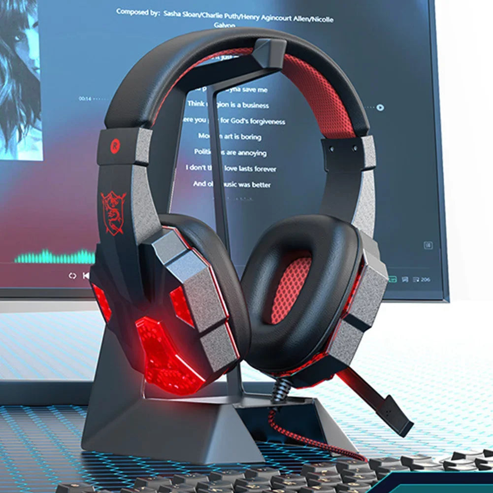 Headphones 3.5mm Wired Gaming Headset Earphones Music For PS4 Play Station 4 Game PC Chat computer With Microphone OtoLine Store