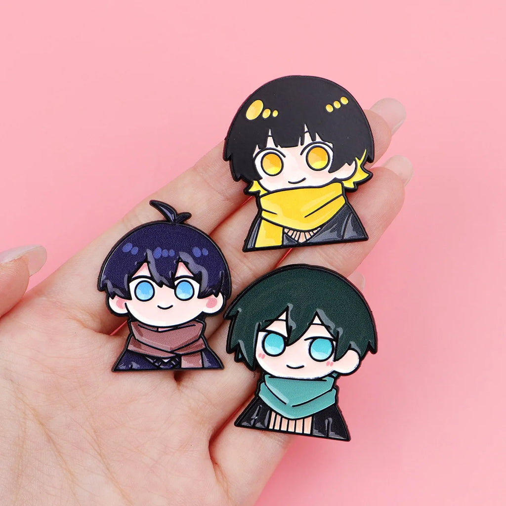 20/50/100/200pcs Random Mix Wholesale Anime Enamel Pins Set Brooches Badges Collection Gifts Cosplay Accessories