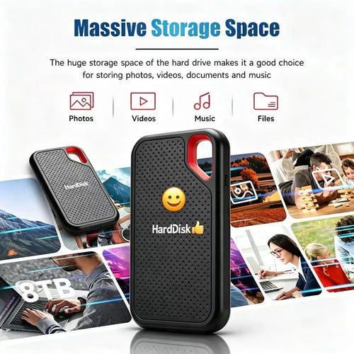 128TBPortable External SSD USB3.2 Type C High Speed Solid State Drive Lightweight Compact Design Perfect For Daily File Backup S Shop1105523463 Store