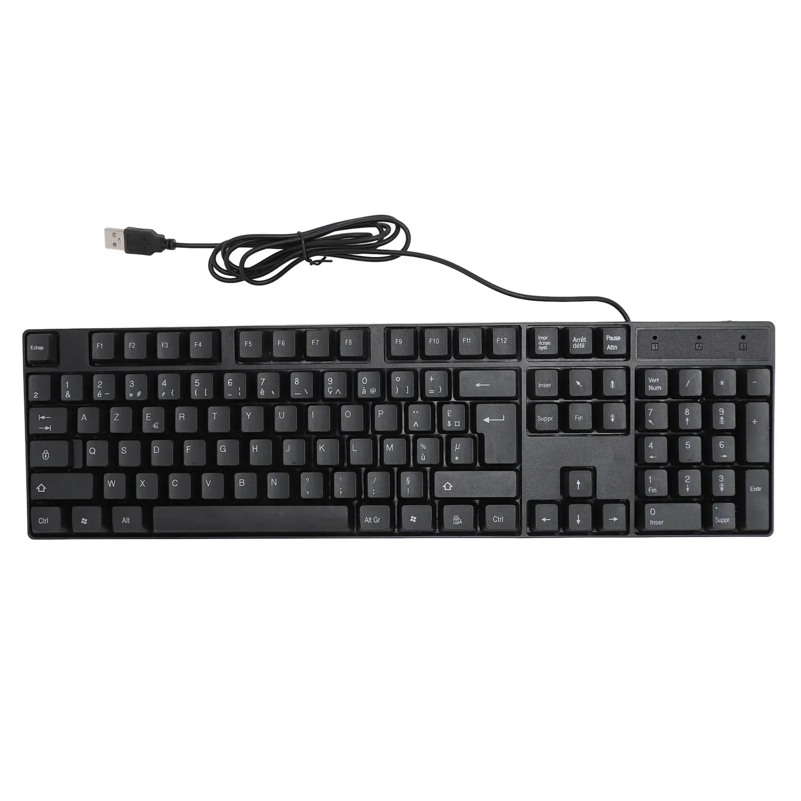104 Keys USB Wired Keyboard English/Russian/Spanish/French Language Ergonomic Design Gaming Keyboard for Office Laptops Desktops Outstanding Electronic Store Store
