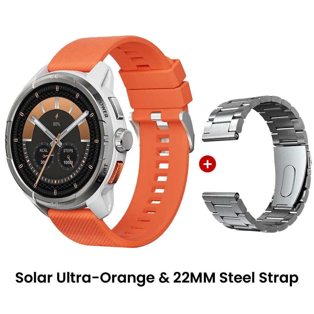 HAYLOU Solar Ultra GPS Smartwatch 1.6” AMOLED Display 5ATM Waterproof Built-in GPS Bluetooth Phone Calls Sports Smart Watch Haylou Official Store
