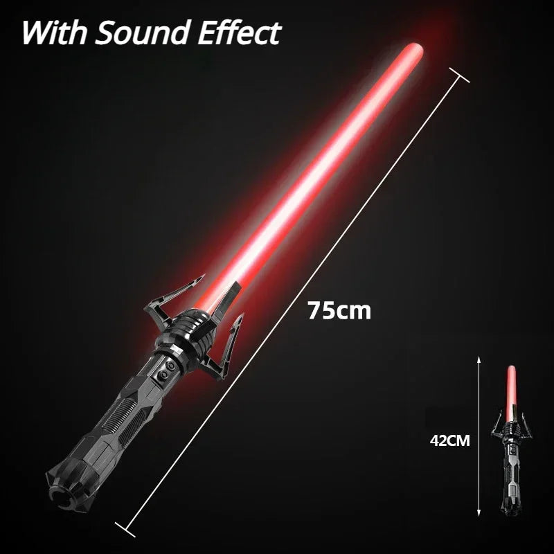 Telescopic Sword 75cm RGB Light Saber 2 In 1 7-Color/1 Color Lightsaber for 3+ Kids Laser Sword Toy Party Glow Swords Coser Toy Sparkle Bears Store