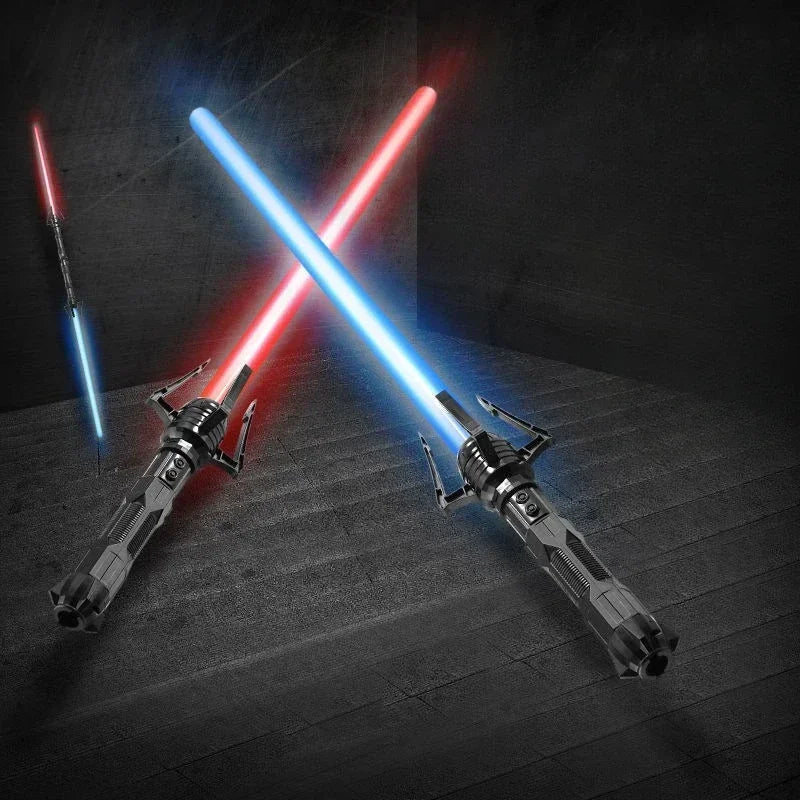 Telescopic Sword 75cm RGB Light Saber 2 In 1 7-Color/1 Color Lightsaber for 3+ Kids Laser Sword Toy Party Glow Swords Coser Toy Sparkle Bears Store
