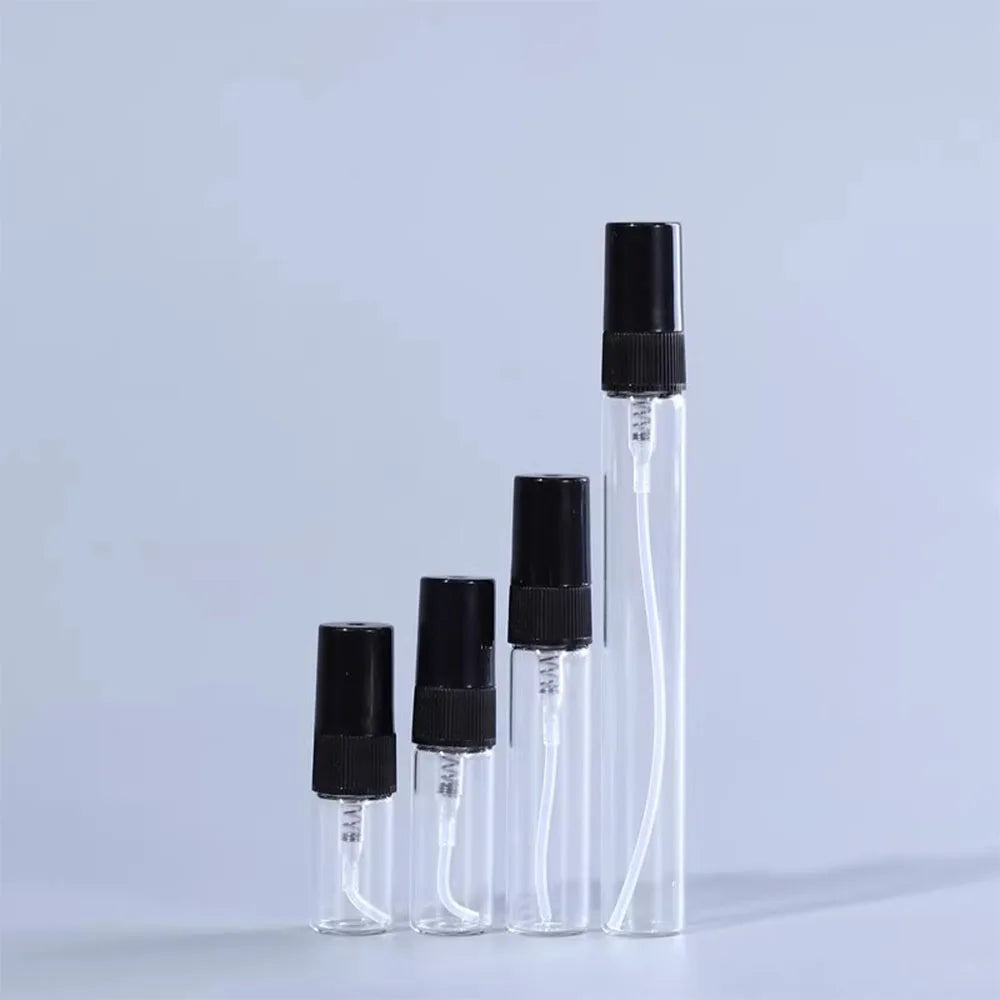 30/50/100pcs 2ml 3ml 5ml 10ml Glass Perfume Bottles Portable Empty Refillable Bottle Cosmetics Bottle Sample Thin Glass Vials Shop1104032277 Store