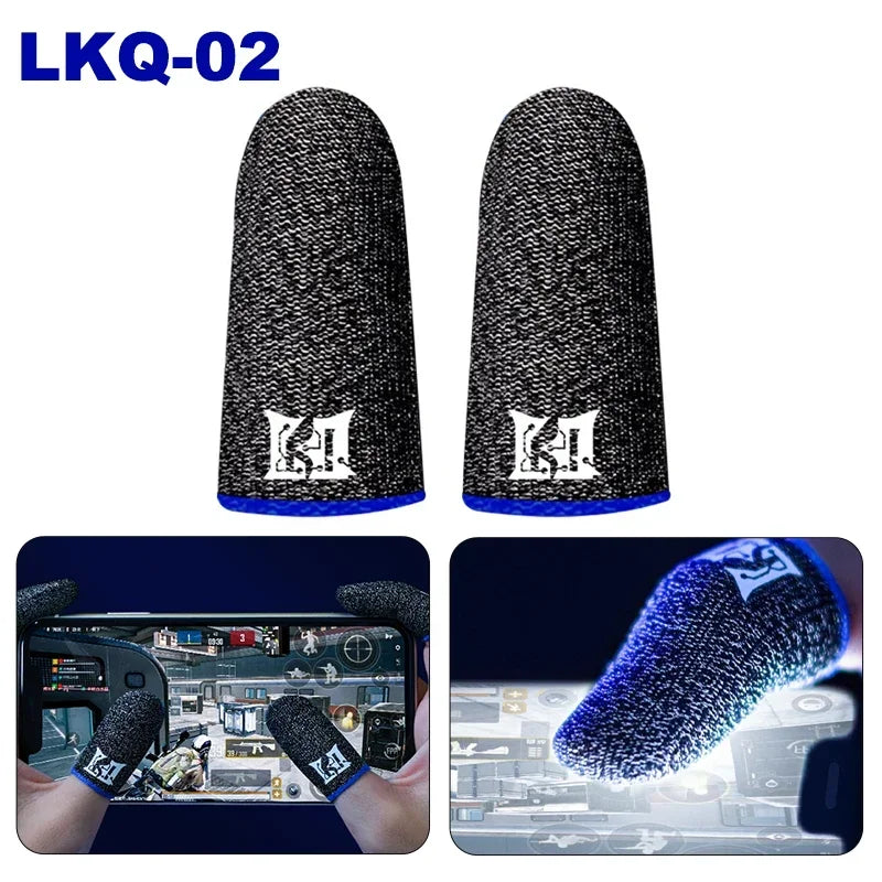 1/3/5 Pairs Mobile Game Fingertip Gloves For PUBG Sweatproof Anti-slip Touch Screen Finger Sleeve Breathable Gaming Finger Cover 3C Kanlennys Store
