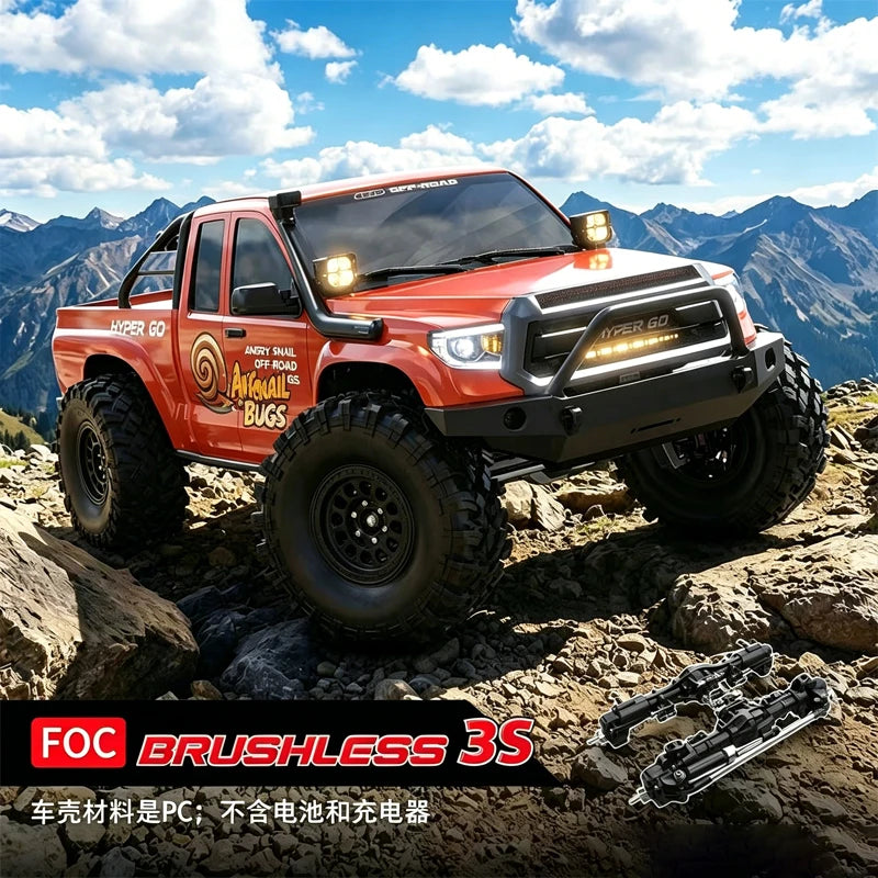 MJX H8E 1:8 RC Car Brushless 4wd HYPER GO H8E 25km/h Off Road Climbing Car with High Low Speed Differential Lock Adults Toys Global Remote Control Franchise Store