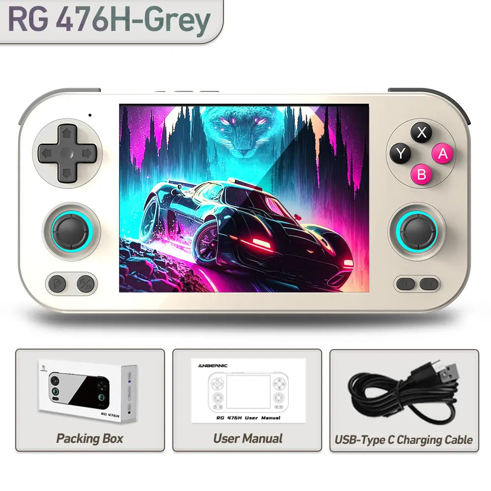 ANBERNIC RG 476H Retro Game Console 4.7-inch LTPS In-Cell display Android 13 Unisoc T820 Processor Video Games RG476H Streaming Anbernic Official Store
