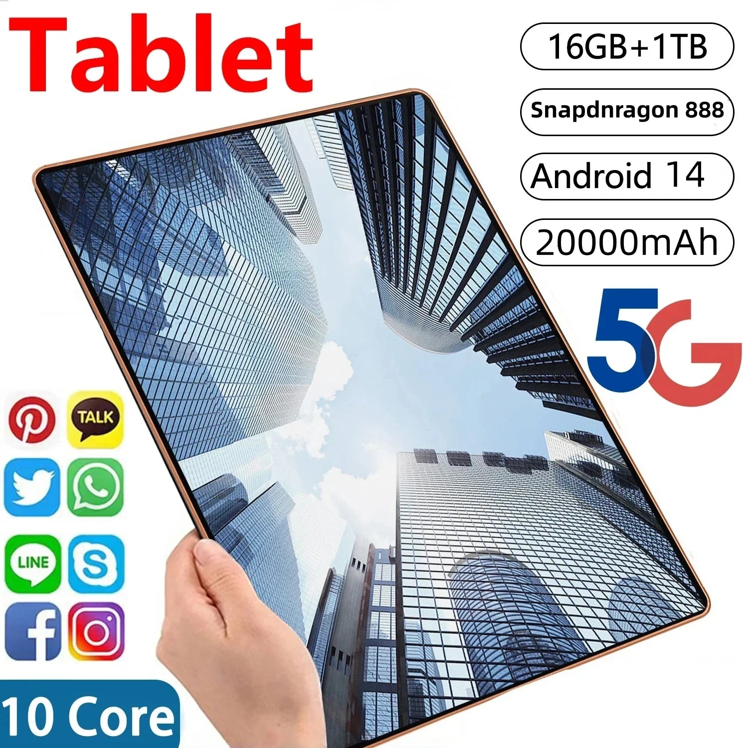 2025 New Original Global Tablet Android 14 Pad 15 Pro 22GB + 2TB Snapdragon Gen2 Tablet 5G Dual SlM Card WIFI HD 4K Mi Tablet Original Table Store
