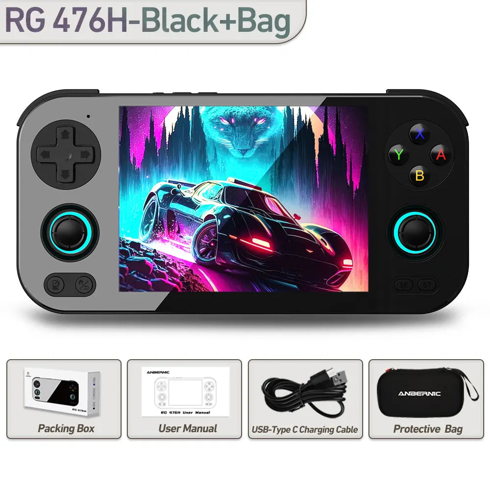 ANBERNIC RG 476H Retro Game Console 4.7-inch LTPS In-Cell display Android 13 Unisoc T820 Processor Video Games RG476H Streaming Anbernic Official Store