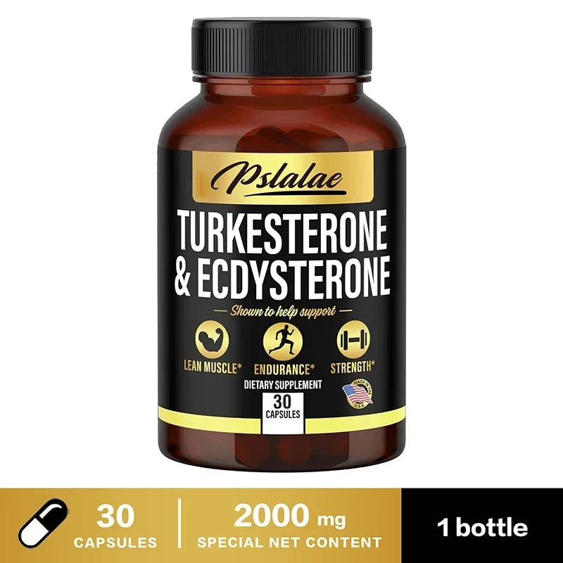 TURKESTERONE & ECDYSTERONE Extracts - Improves Male Performance, Endurance, Motivation, Focus & Muscle Mass Nutritional Supplements Store