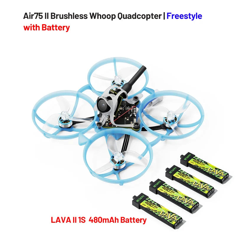 BETAFPV Air75II Brushless Whoop Quadcopter Racing Freestyle Drone ELRS 2.4G Matrix 1S 5IN1 II FC 5.8G 25mw~400mw VTX C03 Camera Wonderful Toyhouse Store