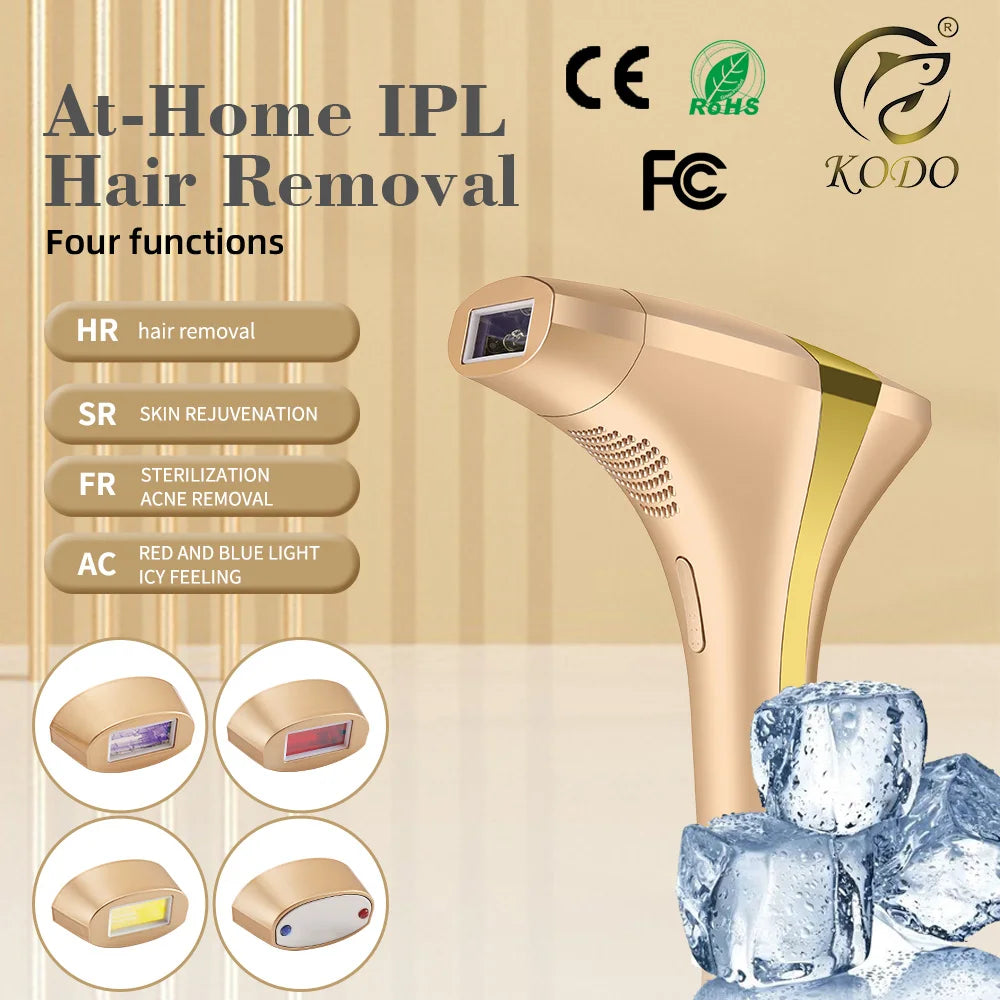 KODO 2026 High-end customization ice Laser Hair removal Laser Epilator Permanent IPL Painless Photoepilator 4 in 1 face and body KODO Official Store