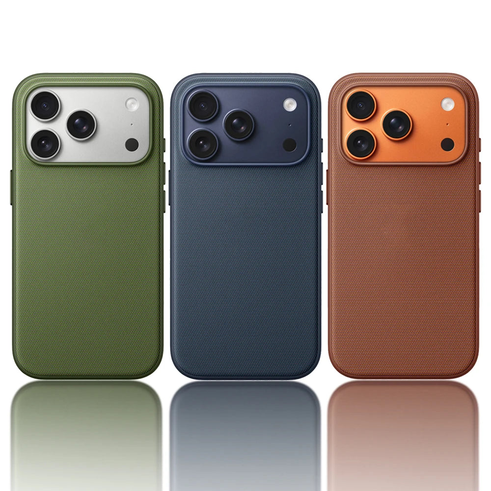 Magnetic TechWoven Phone Case For iPhone 17 16 15 14 13 Pro Max Air Tech Woven For Magsafe Wireless Charging Shockproof Cover Denior 3C Store