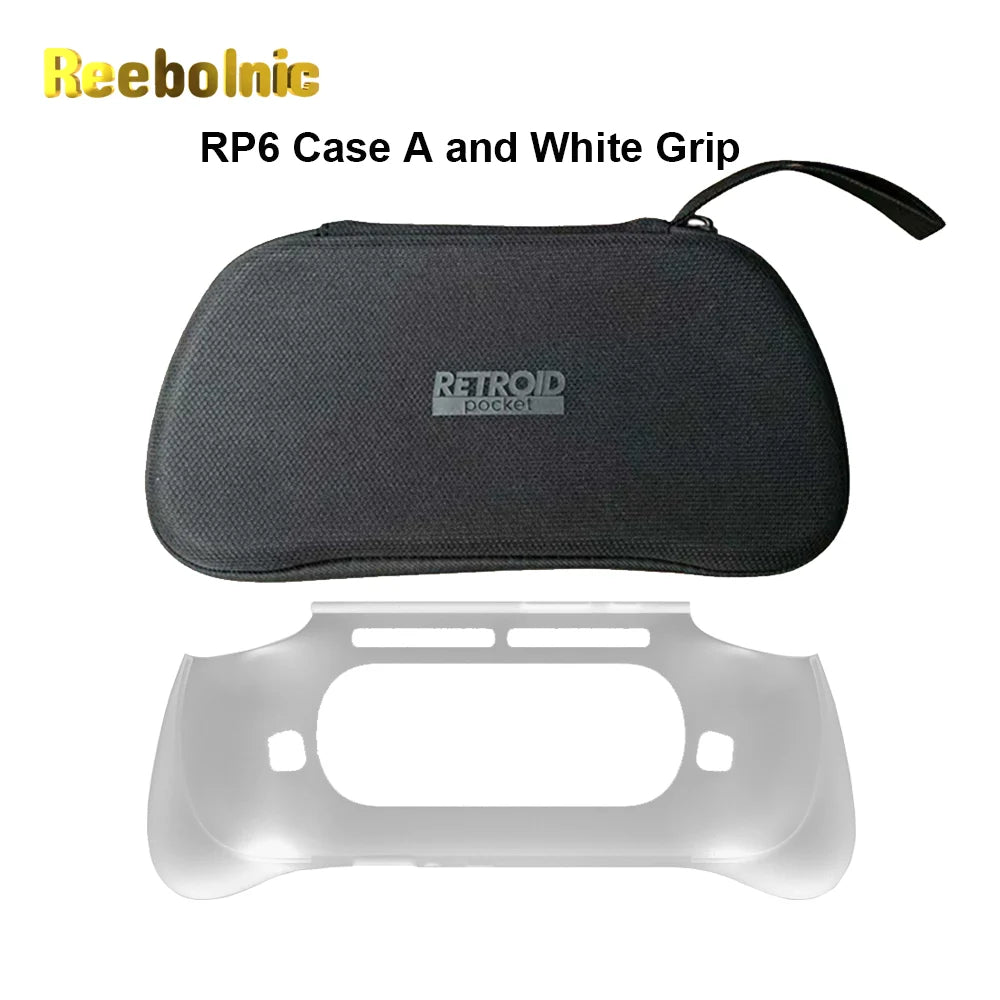 Reebolnic Retroid Pocket 6 Grip for Handheld Game Console TPU Retroid Pocket Official Grips of RP6 Handle Protective Cover Retro Video Game Console Store