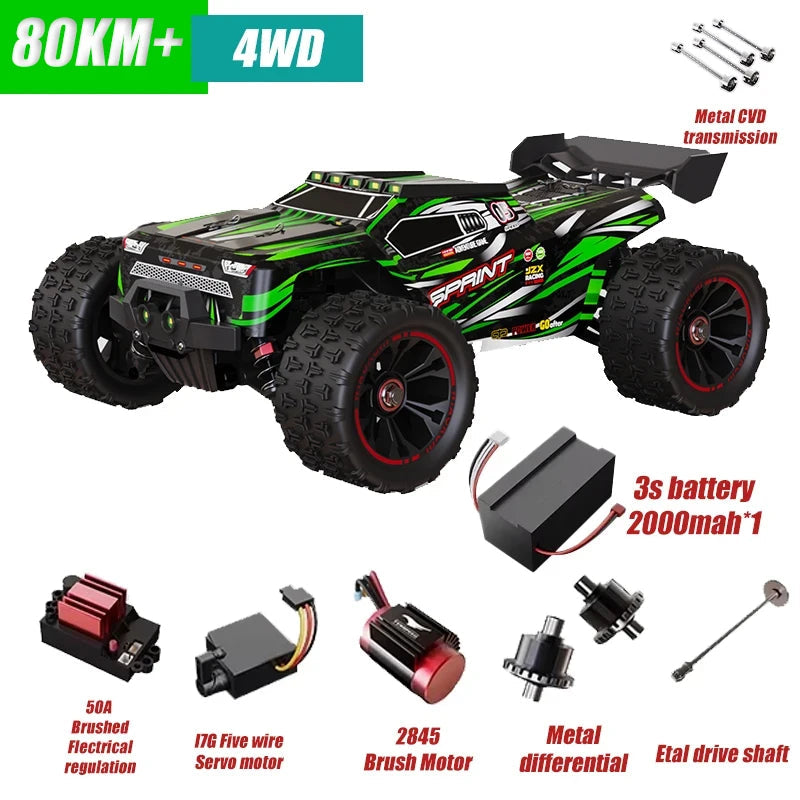 1:16 RC Cars 85KM/H Or 50KM/H 4WD RC Car High Speed Drift Monster 4x4 Truck for Kids vs Wltoys 124017 3s Battery vs SG116 MAX DIEN Official Store