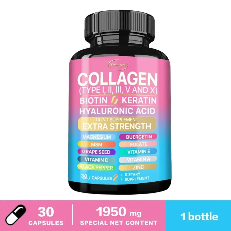 Collagen Supplement - Supports Skin Care, Nails, Hair, Antioxidants and The Immune System Shop1103311550 Store