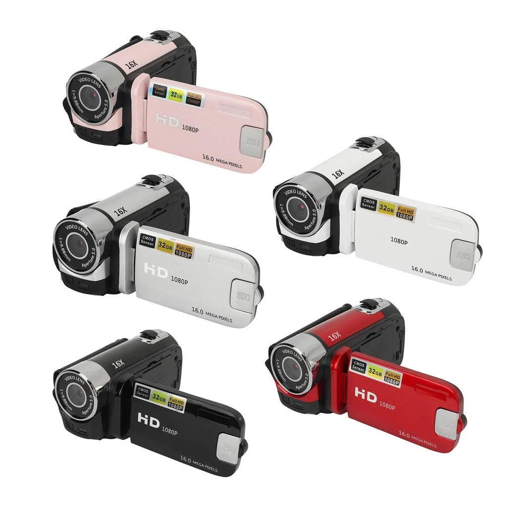 D90 1080P 16MP Digital Camera 2.4 Inch Rotatable Screen Camcorder 16X Zoom HD Video Recorder with Fill Light new Shop1103677655 Store