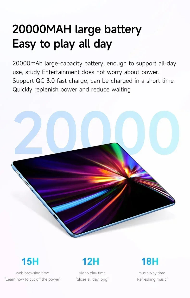 2026NEW Pad Air Pro Ultra Latest Global First Tablet mi Android 15 Snapdragon 8Gen3 11 inch Soft Light Screen WiFi GPS WPS 5G PC Shop1105075111 Store