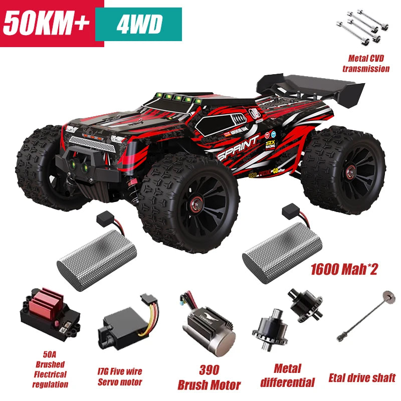 1:16 RC Cars 85KM/H Or 50KM/H 4WD RC Car High Speed Drift Monster 4x4 Truck for Kids vs Wltoys 124017 3s Battery vs SG116 MAX DIEN Official Store