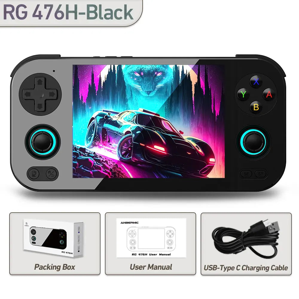 ANBERNIC RG 476H Retro Game Console 4.7-inch LTPS In-Cell display Android 13 Unisoc T820 Processor Video Games RG476H Streaming Anbernic Official Store