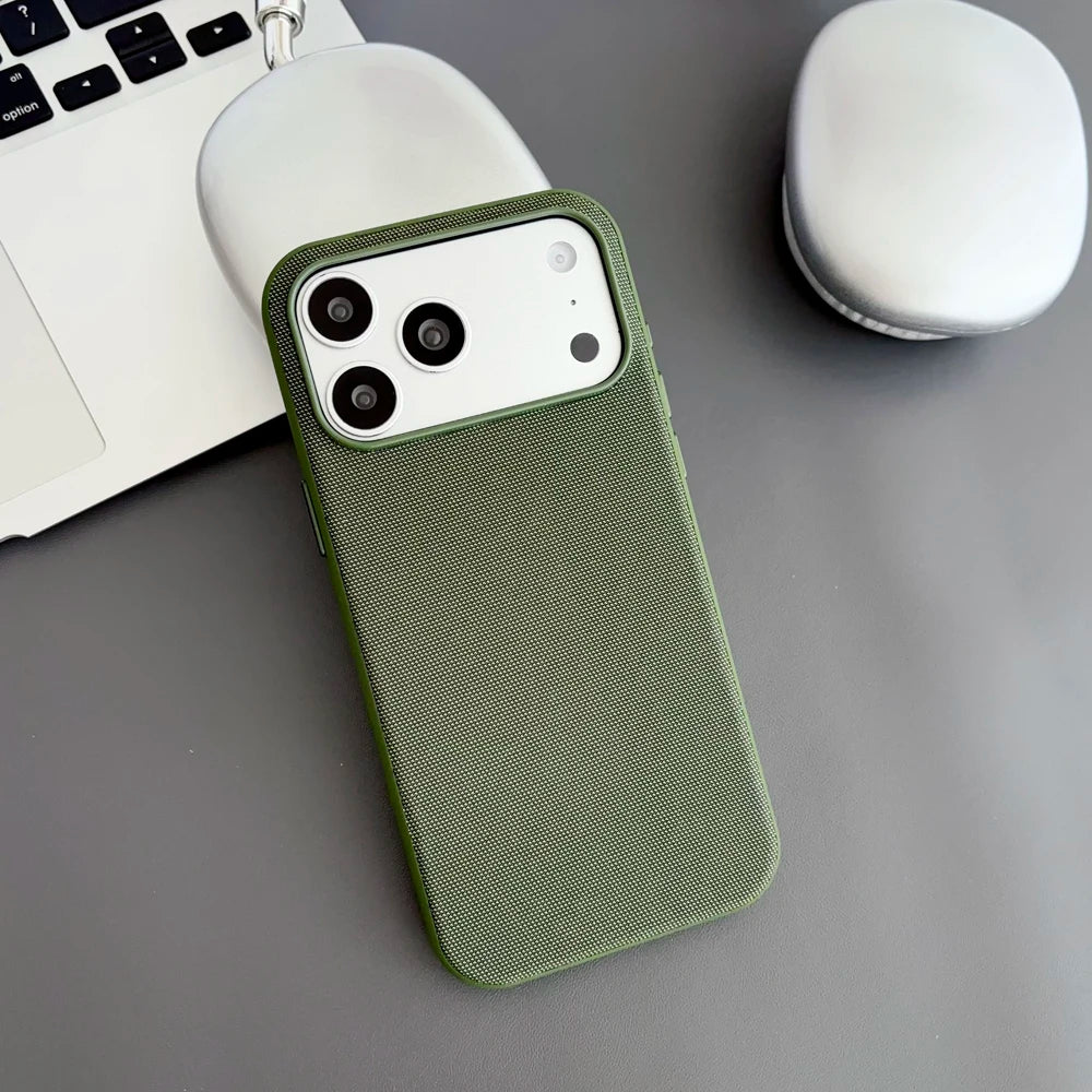 Magnetic TechWoven Phone Case For iPhone 17 16 15 14 13 Pro Max Air Tech Woven For Magsafe Wireless Charging Shockproof Cover Denior 3C Store