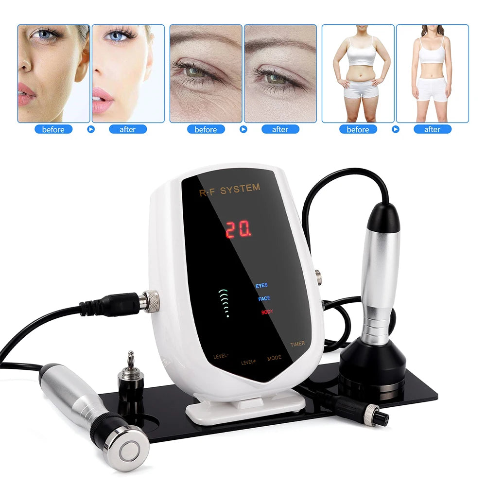 5MHz RF Tripolar Beauty Face&Eye&Body Radio Frequency Device Skin Rejuvenation Tightening Lifting Eye Bags Wrinkles Removal foreverlily Store