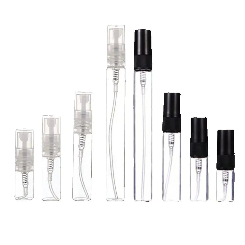 30/50/100pcs 2ml 3ml 5ml 10ml Glass Perfume Bottles Portable Empty Refillable Bottle Cosmetics Bottle Sample Thin Glass Vials Shop1104032277 Store