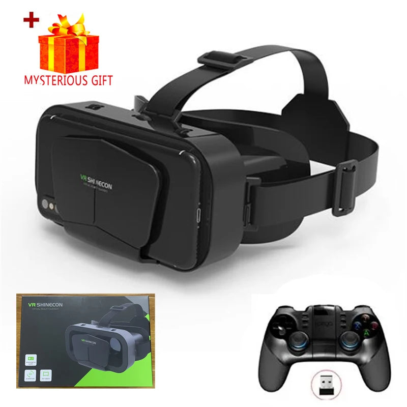 3D Virtual Reality VR Glasses For Phone Mobile Smartphones 7 Inch Headset Helmet Game Wirth Real Viar Goggles Devices Lenses Set Life Dreamer Store