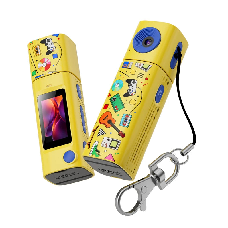 Lenovo G10 Lipstick CCD 2K Mini Thumb Camera Student Action Camera 61° HD Wide-angle Photo Video Recorder in DOPAMINE Colorway Rebel By Birth Store