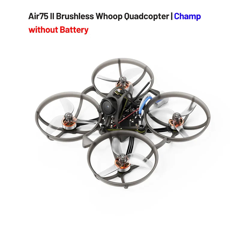 BETAFPV Air75II Brushless Whoop Quadcopter Racing Freestyle Drone ELRS 2.4G Matrix 1S 5IN1 II FC 5.8G 25mw~400mw VTX C03 Camera Wonderful Toyhouse Store