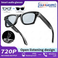 AI Smart Glasses with 8MP Camera Video Recording 100+ Languages Translation Sunglasses Bluetooth Call Music Play Men Women 2025 GUHUAVMI Smart Watch Direct Sales Factory Store