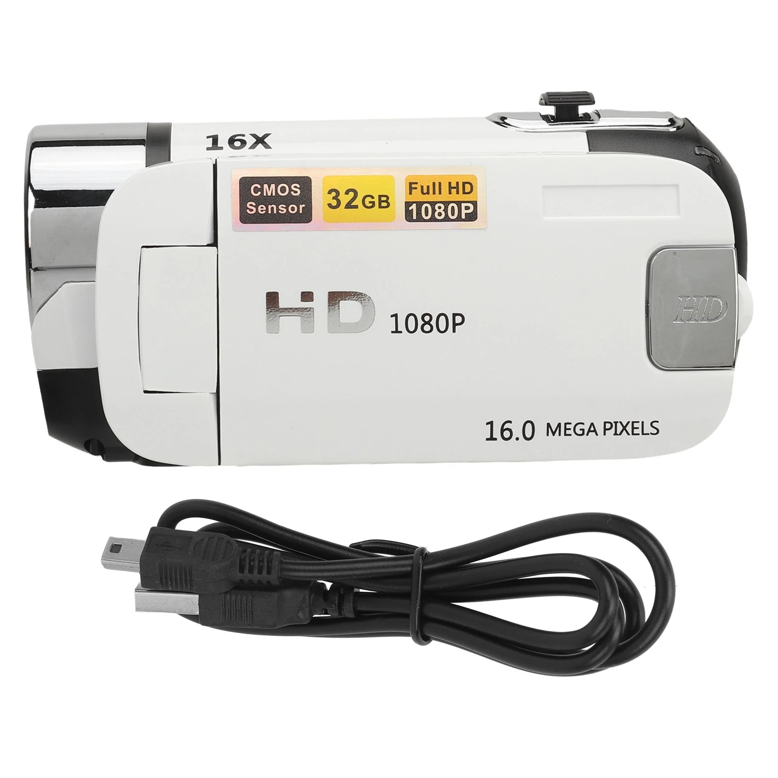 D90 1080P 16MP Digital Camera 2.4 Inch Rotatable Screen Camcorder 16X Zoom HD Video Recorder with Fill Light new Shop1103677655 Store