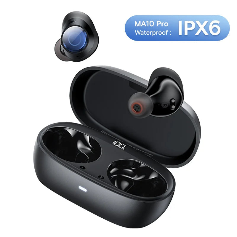 Baseus Bowie MA10 Pro Wireless Earbuds – 48dB ANC, IPX6 Waterproof, 4-Mic ENC, Bluetooth 5.3 BASEUS Co.,Ltd. Store