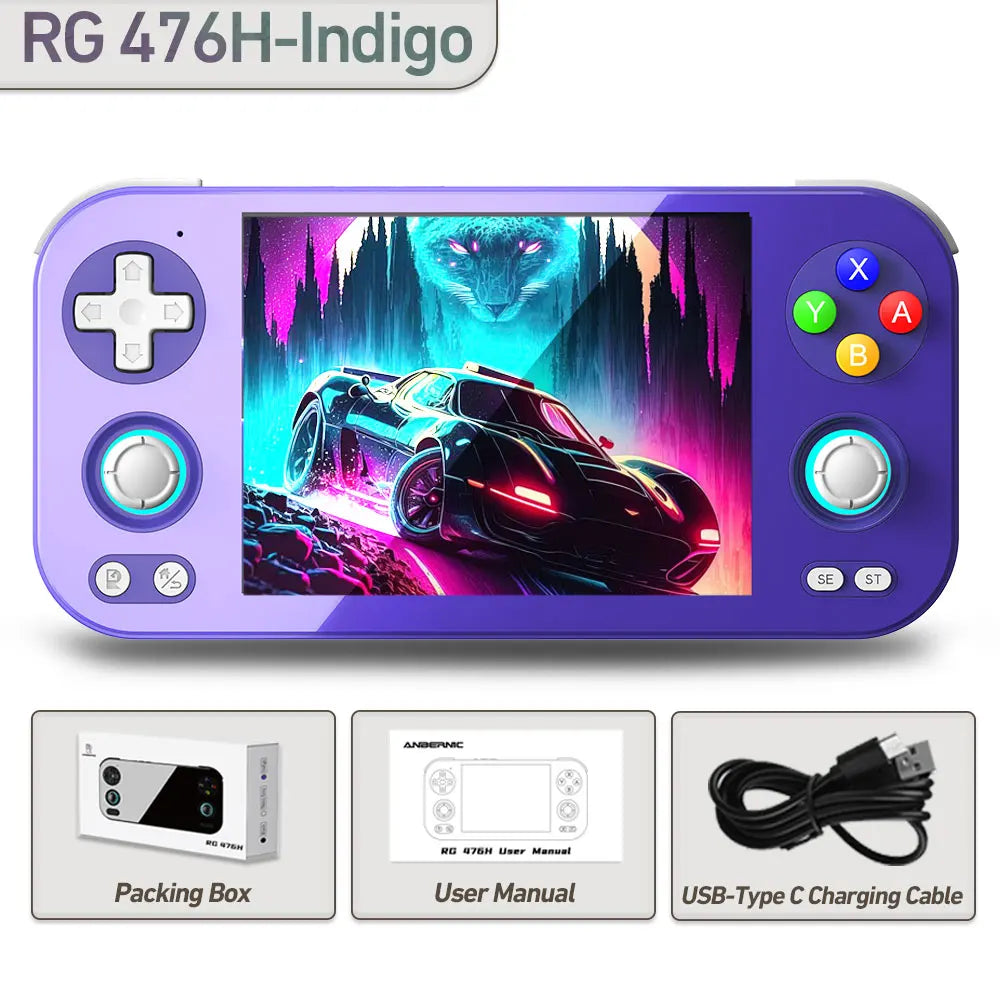 ANBERNIC RG 476H Retro Game Console 4.7-inch LTPS In-Cell display Android 13 Unisoc T820 Processor Video Games RG476H Streaming Anbernic Official Store
