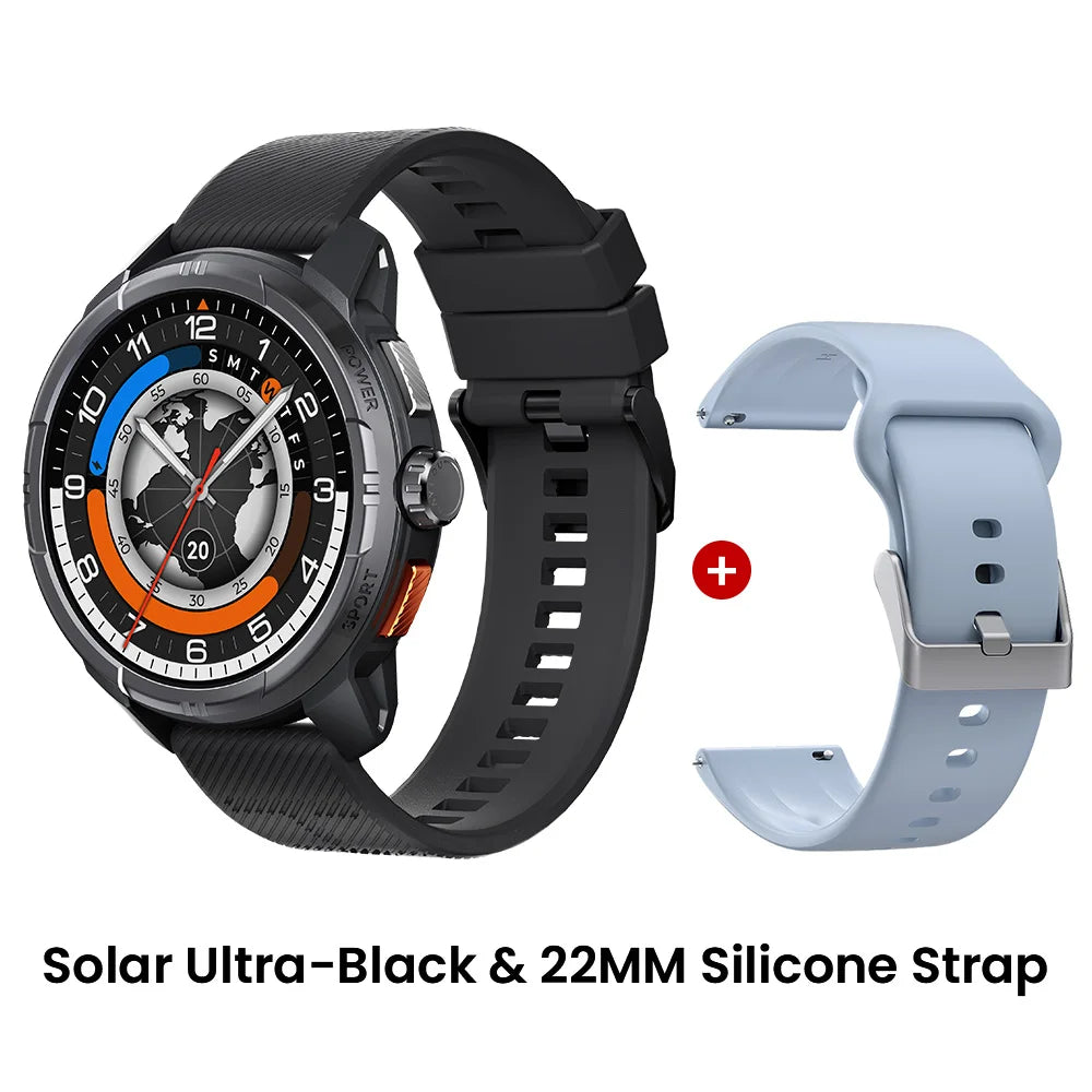 HAYLOU Solar Ultra GPS Smartwatch 1.6” AMOLED Display 5ATM Waterproof Built-in GPS Bluetooth Phone Calls Sports Smart Watch Haylou Official Store