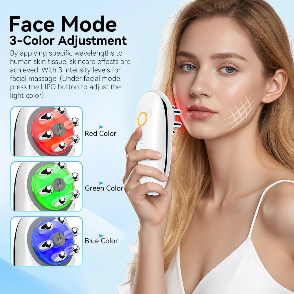 Body Sculpting Machine with Red Light Therapy for Face and Body Cupping Therapy Electric Cellulite Massage Tool with 2 Cups Smart Homes Store